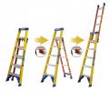 Werner LeanSafe X3 Fibreglass 3 in 1 Stepladder 75071